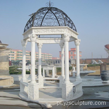 Outdoor Grande tamanho White Marble gazebo